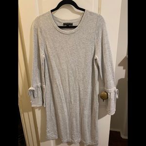 Banana Republic Gray knit dress with bell sleeves